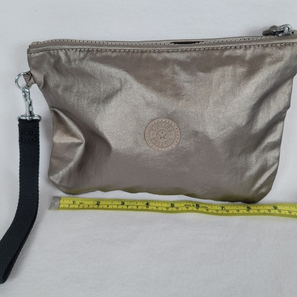 Kipling Nylon Coin Purse Pouch Bag Set Bundle Blue Gray Zip Wristlet Packable - Picture 6 of 8